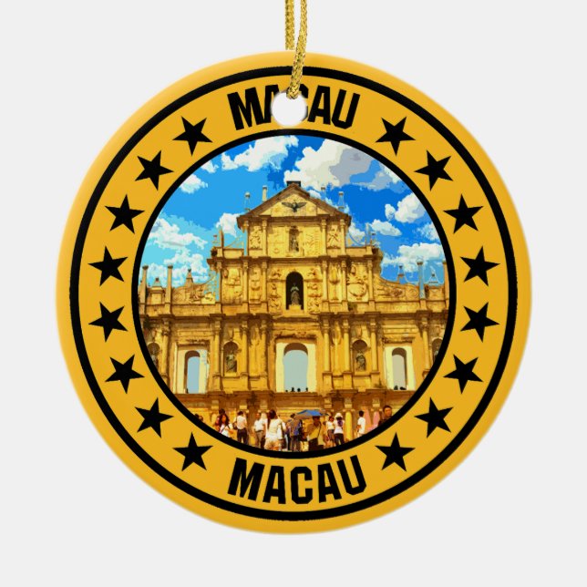 Macau                                              ceramic ornament (Front)