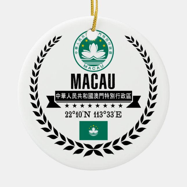 Macau Ceramic Ornament (Front)