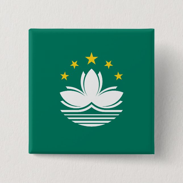 Macau, China Pinback Button (Front)