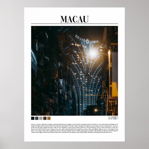 Macau _ China Poster