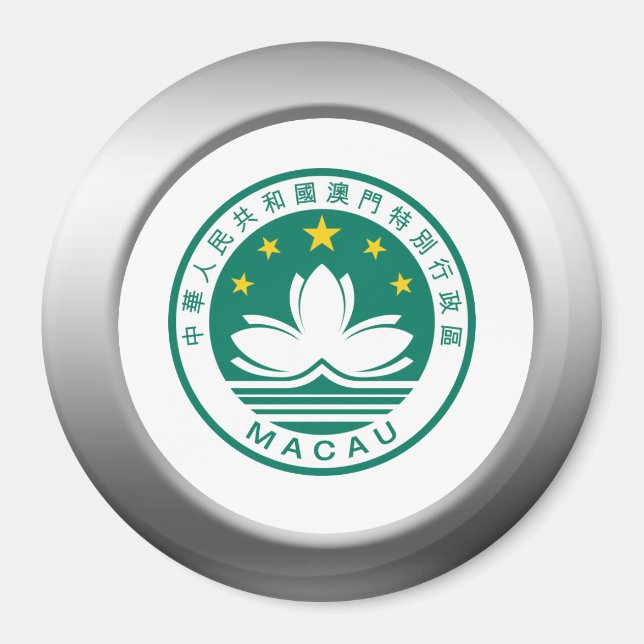 Macau Coat of Arms Magnet (Front)