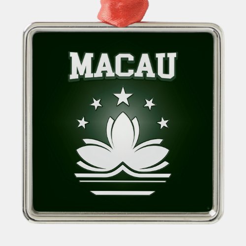 Macau  Coat of Arms Metal Ornament