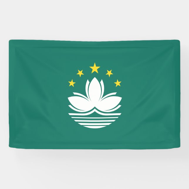 Macau Flag Banner (Horizontal)
