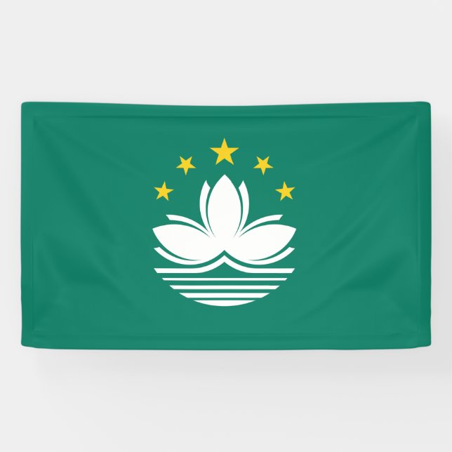 Macau Flag Banner (Horizontal)