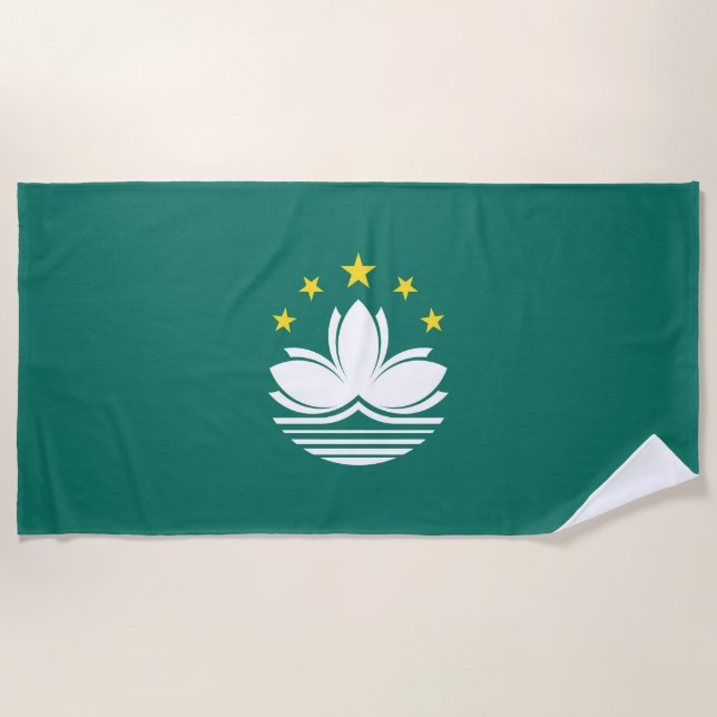 Macau flag beach towel (Front)