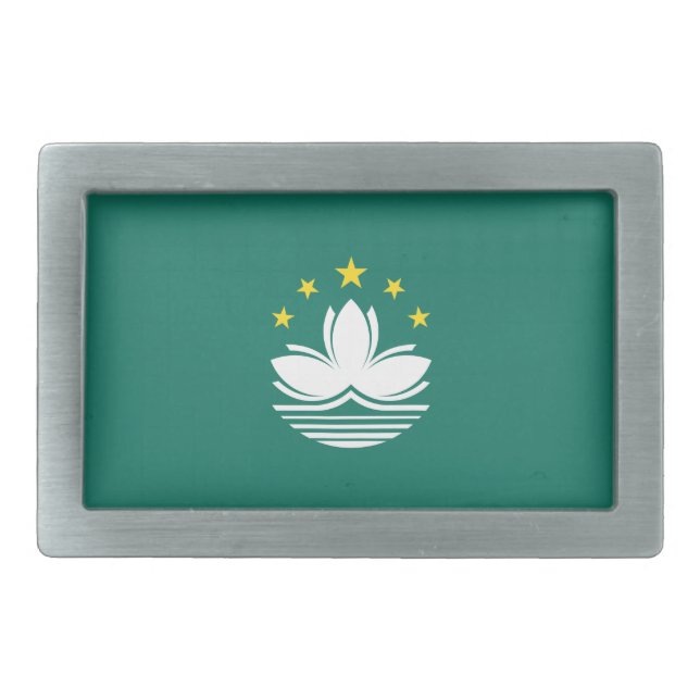 Macau Flag Belt Buckle (Front)
