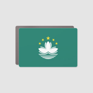 Macau Flag Car Magnet