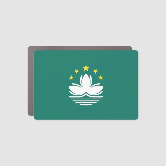 Macau Flag Car Magnet (Front)