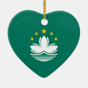 Macau Flag Ceramic Ornament