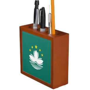 Macau Flag Desk Organizer