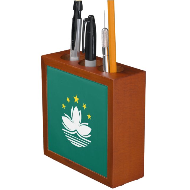 Macau Flag Desk Organizer (In Situ)