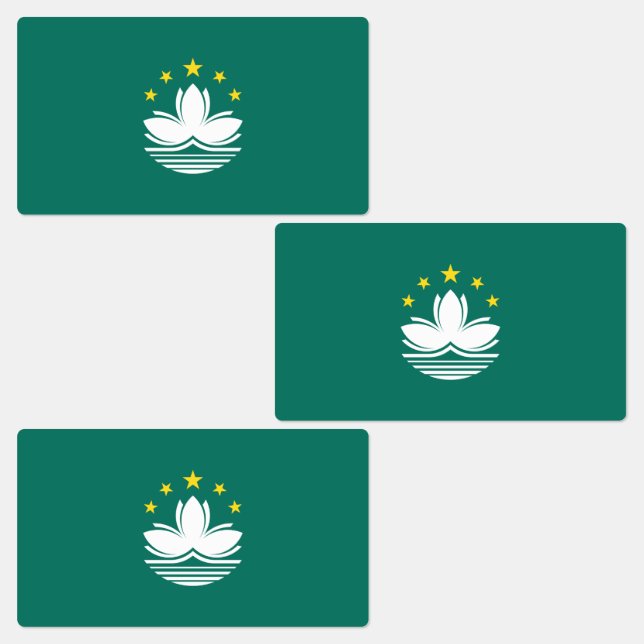 Macau Flag Labels (Group)