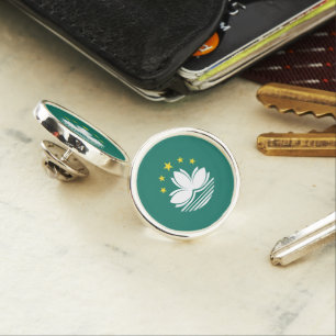 Macau flag lapel pin