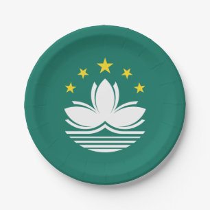 Macau Flag Paper Plates