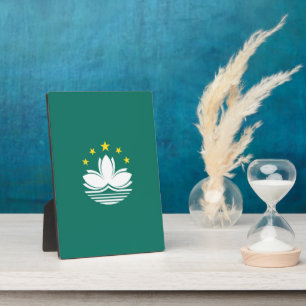 Macau flag plaque