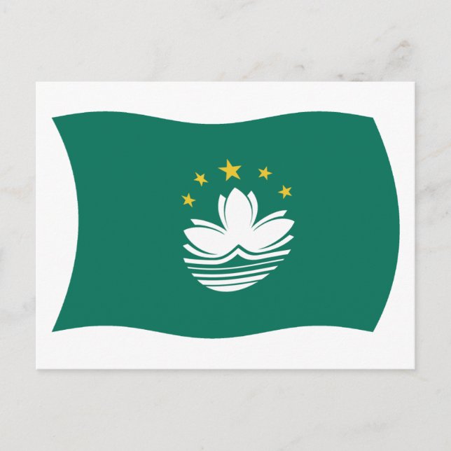 Macau Flag Postcard (Front)