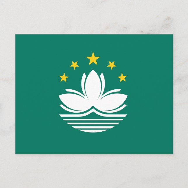 Macau Flag Postcard (Front)