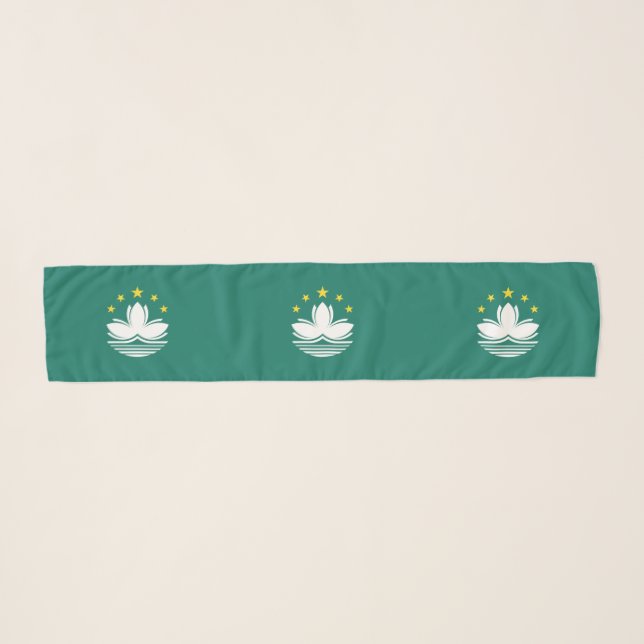 Macau Flag Scarf (Front (Horizontal))