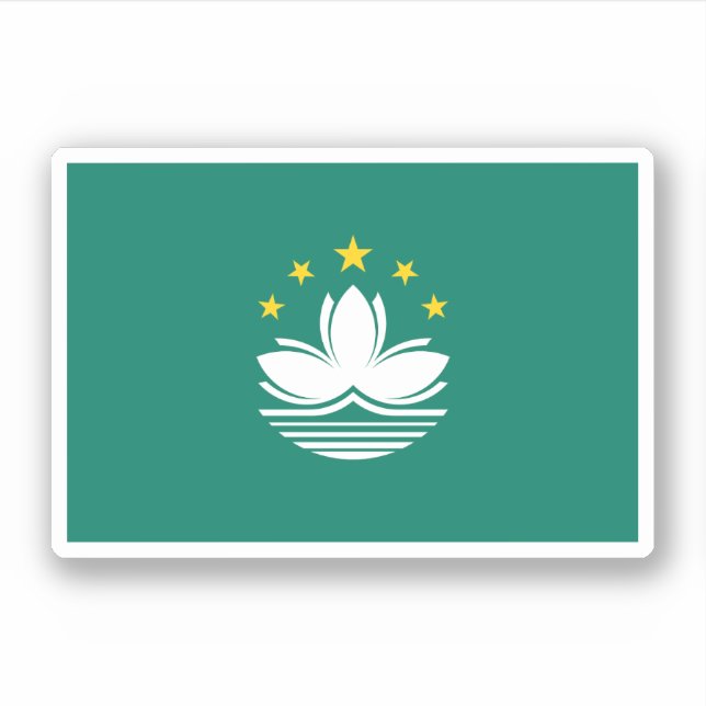 Macau Flag Sticker (Front)