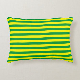 Macau flag stripes country lines symbol green yell accent pillow