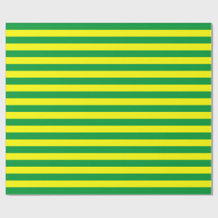 Macau flag stripes country lines symbol green yell wrapping paper