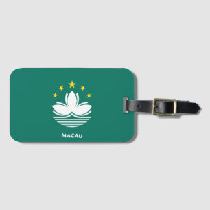 Macau National Flag Patriotic Luggage Tag