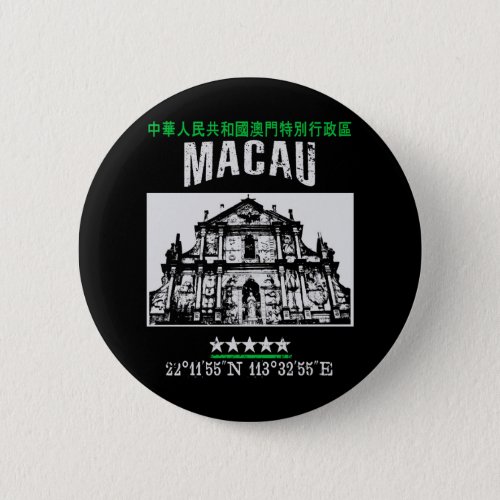 Macau Pinback Button