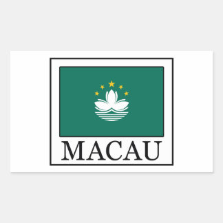 Macau Rectangular Sticker