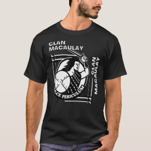 MacAulay Clan Gaelic Motto Swordsman T-Shirt
