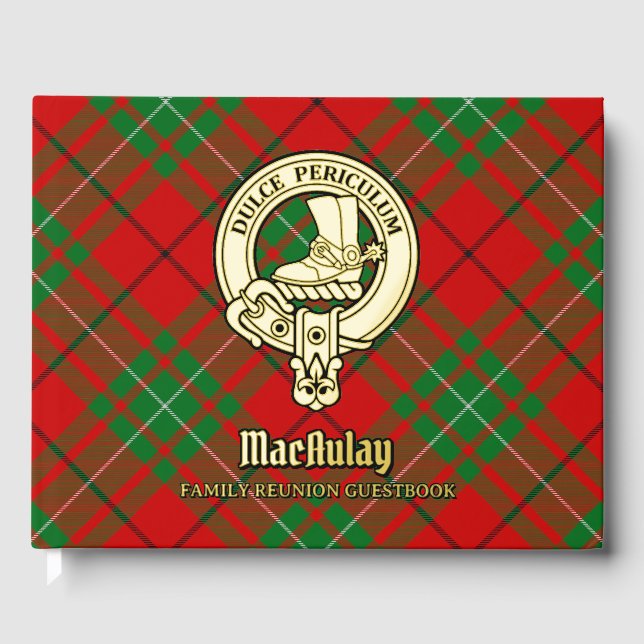 MacAulay Family Reunion Foil Guest Book (Front)