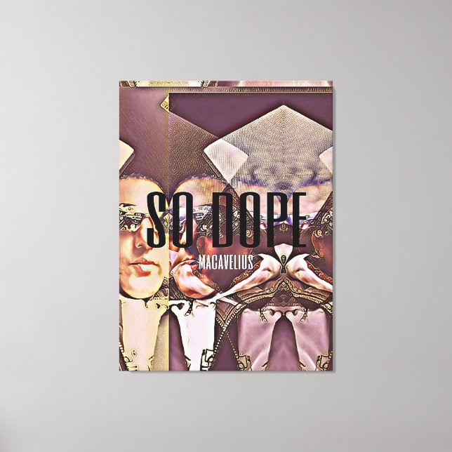 macavelius' "SO DOPE" exclusive album cover Canvas Print (Front)
