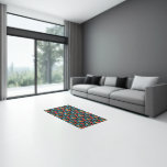 Macaw And Hibiscus Pattern Rug