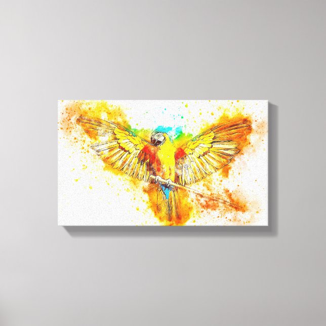 Macaw Canvas Print (Front)
