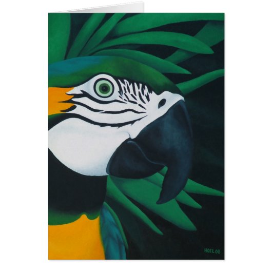 Macaw Card (Customizable) (Front)