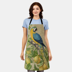 Macaw Classic Victorian Tropical Parrot and Lemon Apron