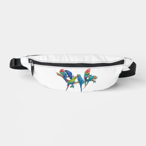 Macaw Colorful Birds Fanny Pack