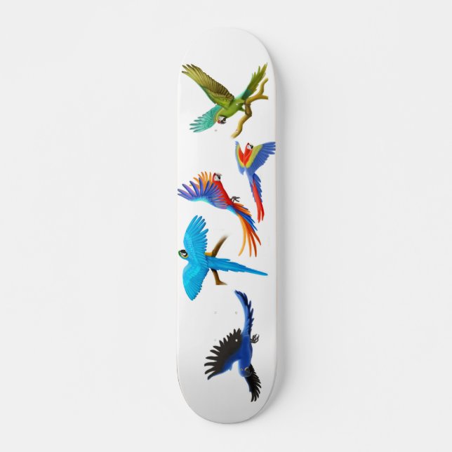 Macaw Crazy Skateboard (Front)