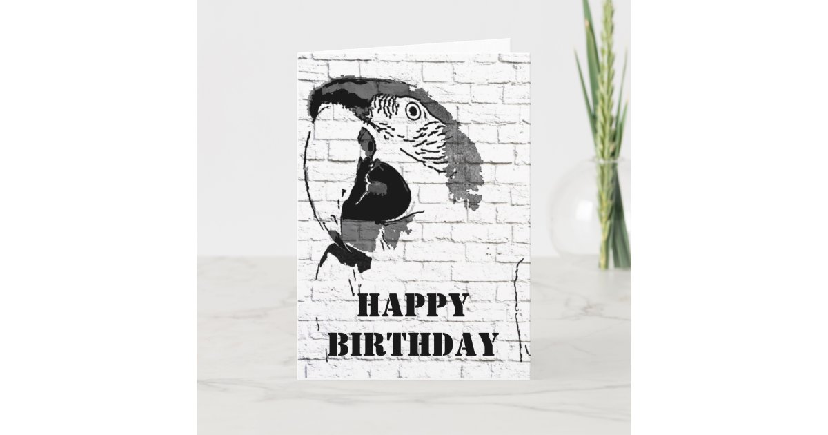 graffiti happy birthday card