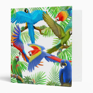 Macaw Jungle Avery Binder