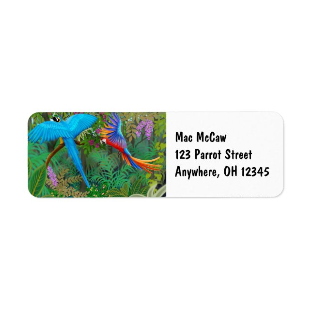 Macaw Jungle Label (Front)