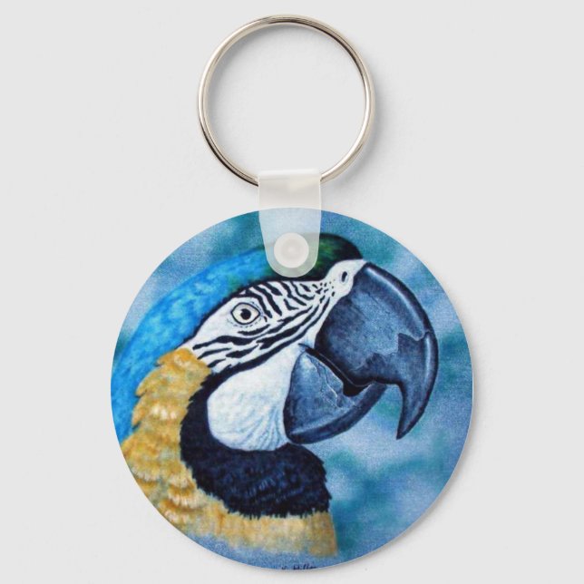 Macaw Keychain (Front)