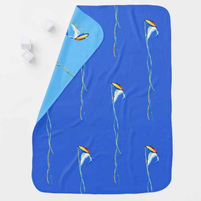Macaw Kite Baby Blanket (In Situ)