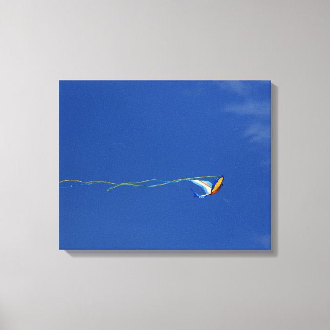 Macaw Kite Canvas Print (Front)