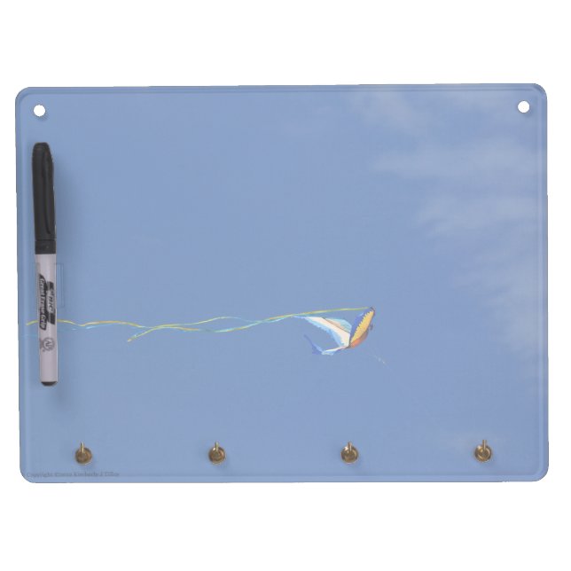 Macaw Kite Dry Erase Board With Keychain Holder (Front)
