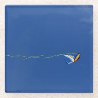 Macaw Kite Glass Coaster