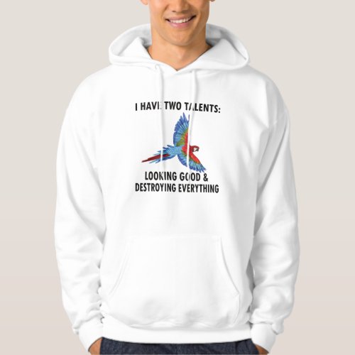 Macaw Owner Gifts Bird Scarlet Macaw Parrot Lover Hoodie
