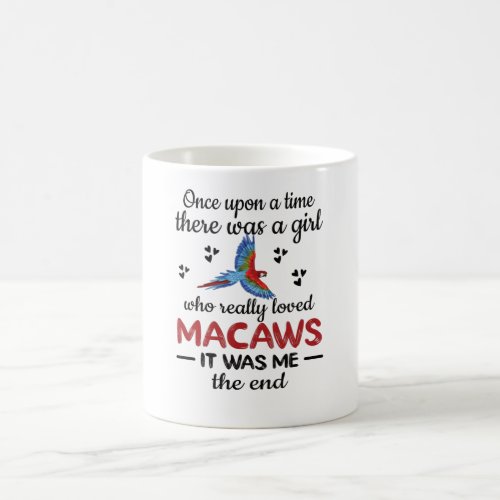 Macaw Owner Gifts Scarlet Macaw Girl Parrot Lover Coffee Mug