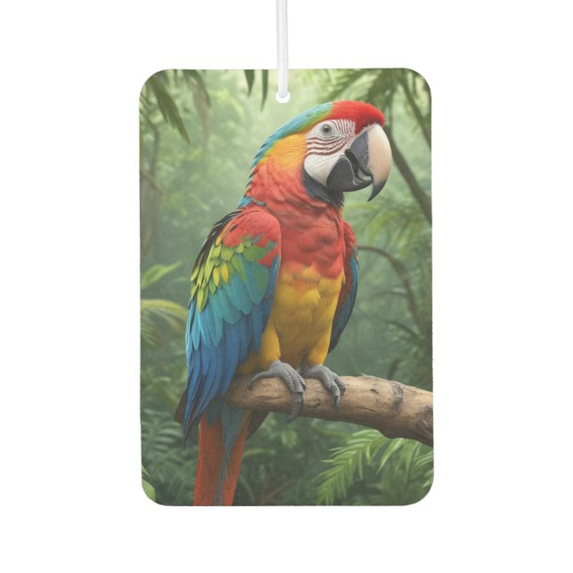 Macaw Parrot Air Freshener (Front)