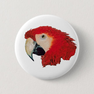 Macaw Parrot Badge Pin