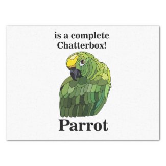 Macaw Parrot Bird Chatterbox Funny Birthday